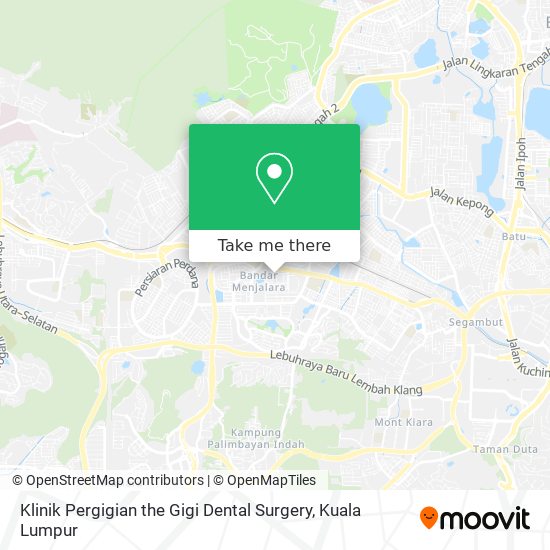 Klinik Pergigian the Gigi Dental Surgery map