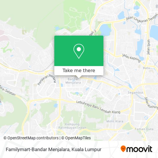 Familymart-Bandar Menjalara map