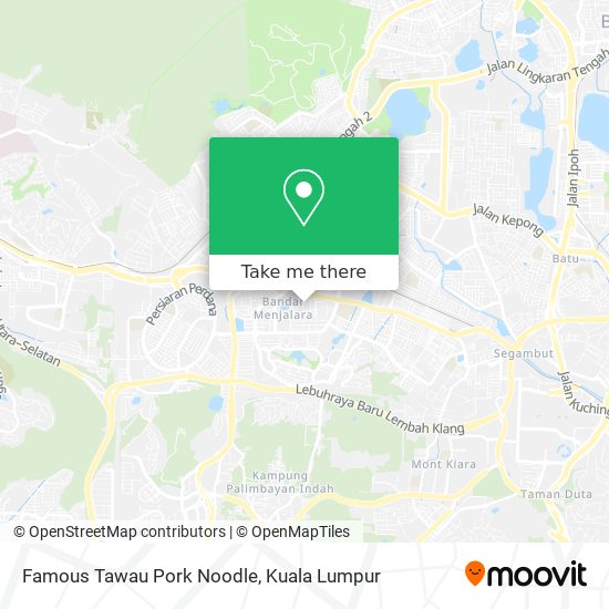 Famous Tawau Pork Noodle map