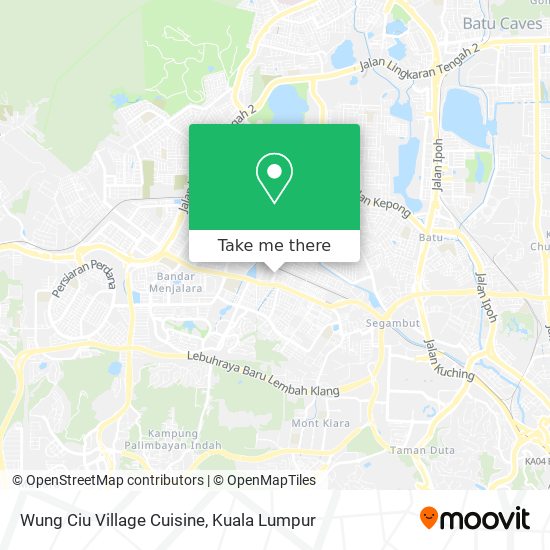 Wung Ciu Village Cuisine map