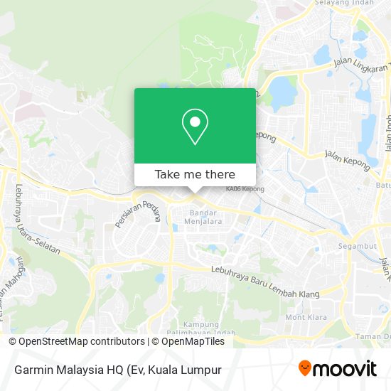 Garmin Malaysia HQ map