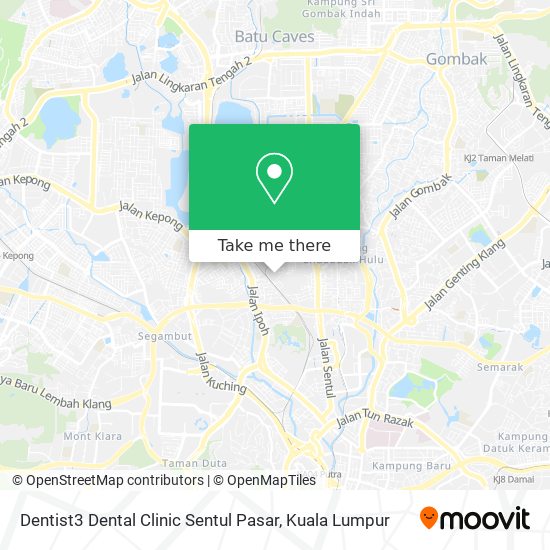 Dentist3 Dental Clinic Sentul Pasar map