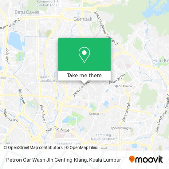 Peta Petron Car Wash Jln Genting Klang