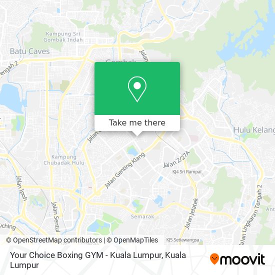 Peta Your Choice Boxing GYM - Kuala Lumpur