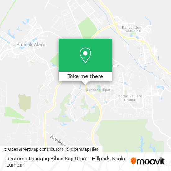Restoran Langgaq Bihun Sup Utara - Hillpark map