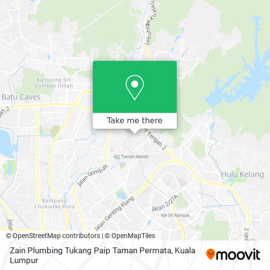 Peta Zain Plumbing Tukang Paip Taman Permata