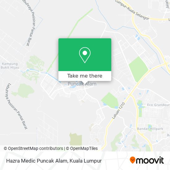 Peta Hazra Medic Puncak Alam