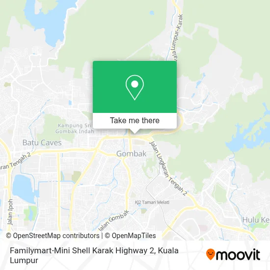 Familymart-Mini Shell Karak Highway 2 map