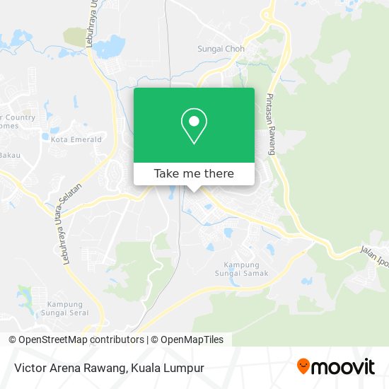Peta Victor Arena Rawang