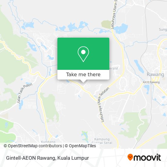 Gintell-AEON Rawang map