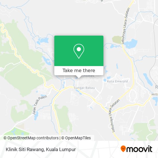 Klinik Siti Rawang map