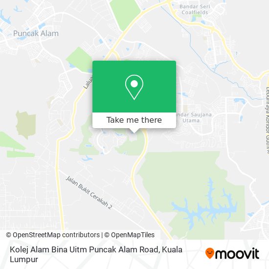 Peta Kolej Alam Bina Uitm Puncak Alam Road