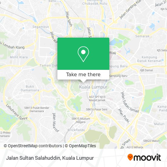 Peta Jalan Sultan Salahuddin