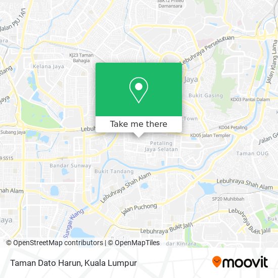 Peta Taman Dato Harun