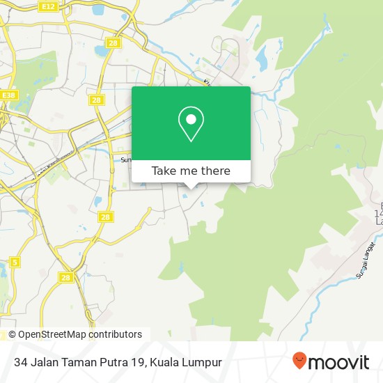 34 Jalan Taman Putra 19 map