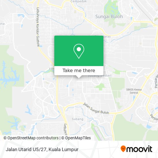 Peta Jalan Utarid U5/27