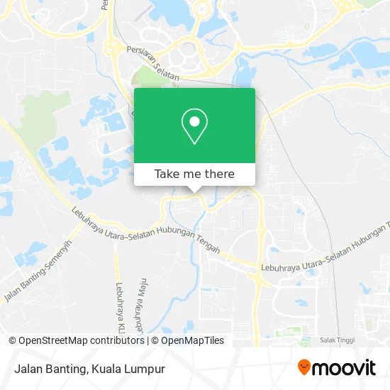 Jalan Banting map