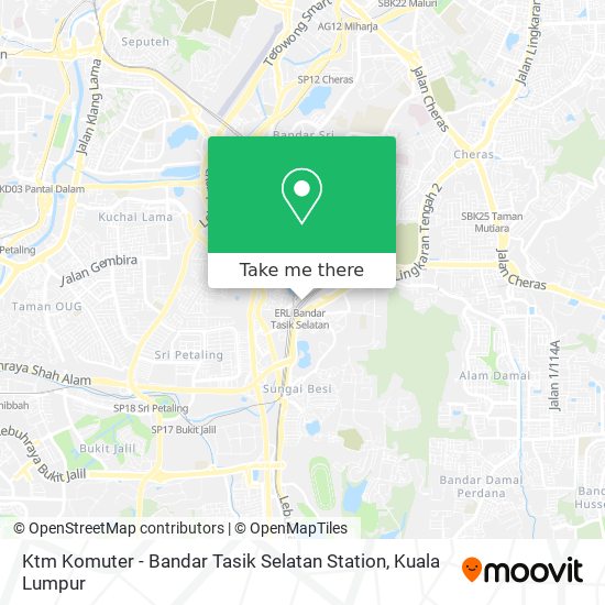 Peta Ktm Komuter - Bandar Tasik Selatan Station
