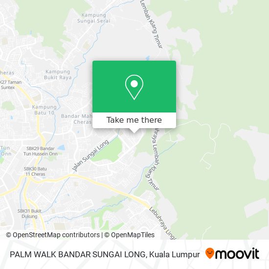 PALM WALK BANDAR SUNGAI LONG map
