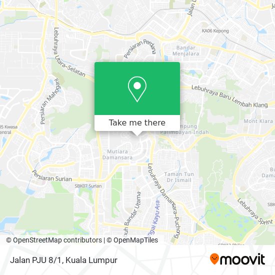 Jalan PJU 8/1 map