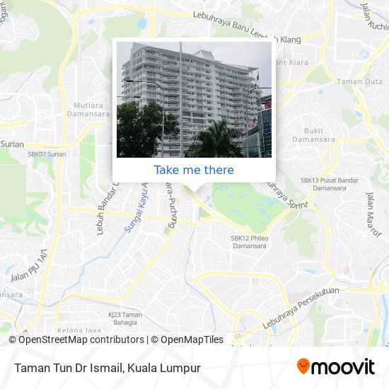 Taman Tun Dr Ismail map