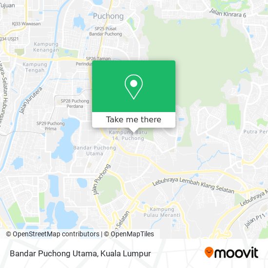 Peta Bandar Puchong Utama