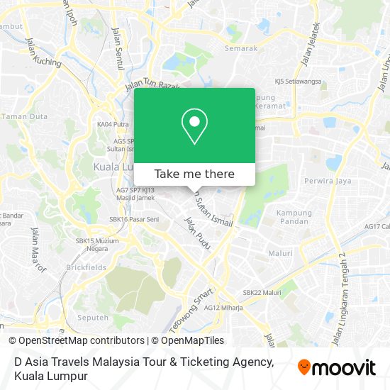 D Asia Travels Malaysia Tour & Ticketing Agency map