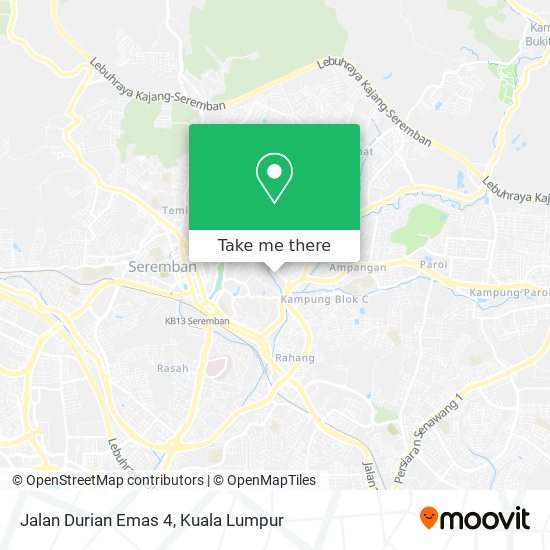 Jalan Durian Emas 4 map