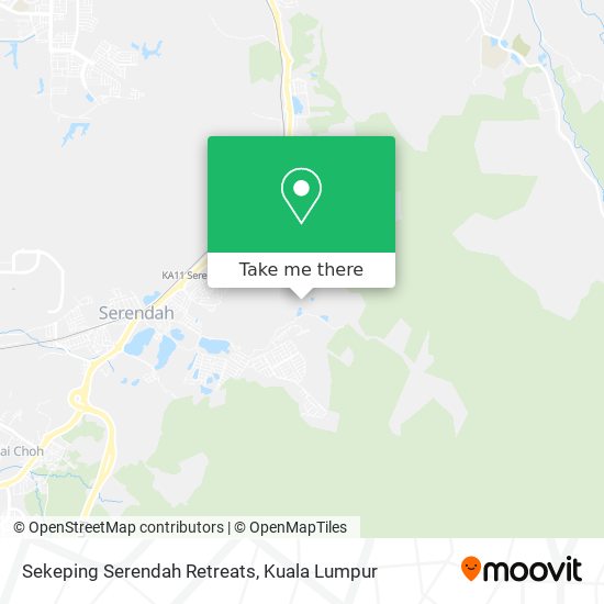 Peta Sekeping Serendah Retreats