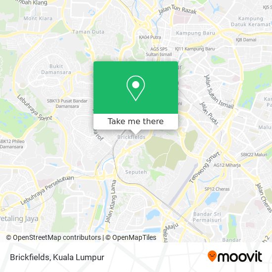 Brickfields map