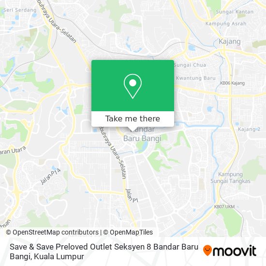 Save & Save Preloved Outlet Seksyen 8 Bandar Baru Bangi map