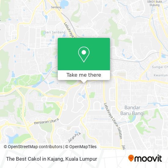 Peta The Best Cakol in Kajang