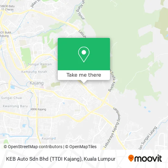 KEB Auto Sdn Bhd (TTDI Kajang) map
