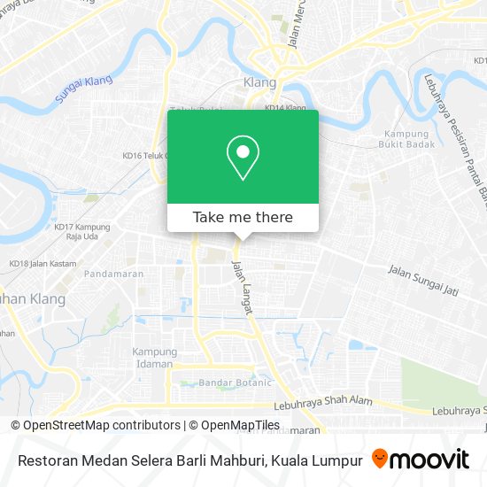 Peta Restoran Medan Selera Barli Mahburi