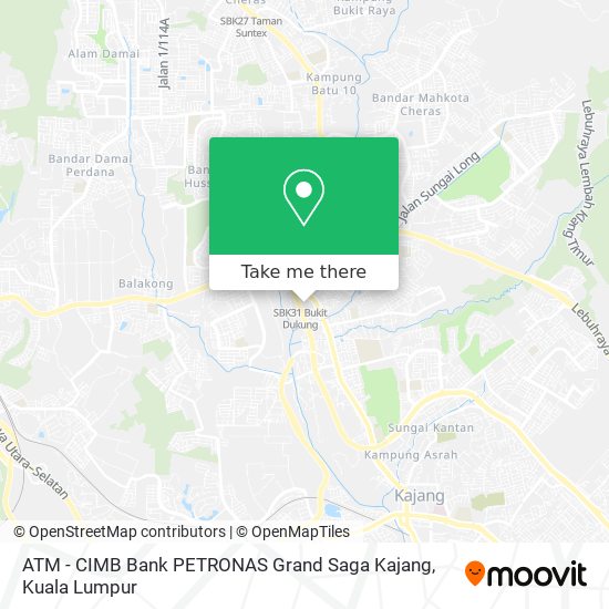 ATM - CIMB Bank PETRONAS Grand Saga Kajang map