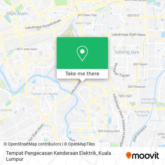 Peta Tempat Pengecasan Kenderaan Elektrik