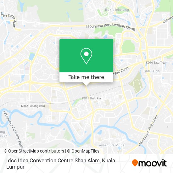 Idcc Idea Convention Centre Shah Alam map