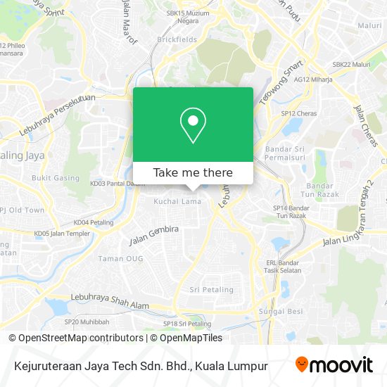 Kejuruteraan Jaya Tech Sdn. Bhd. map