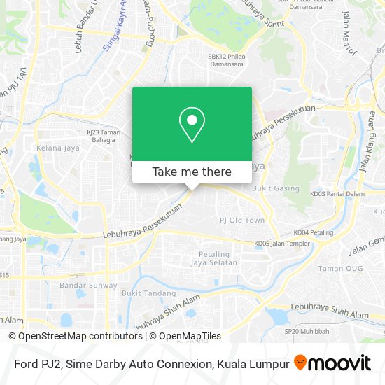 Ford PJ2, Sime Darby Auto Connexion map