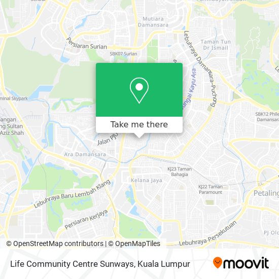 Life Community Centre Sunways map