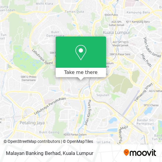 Malayan Banking Berhad map