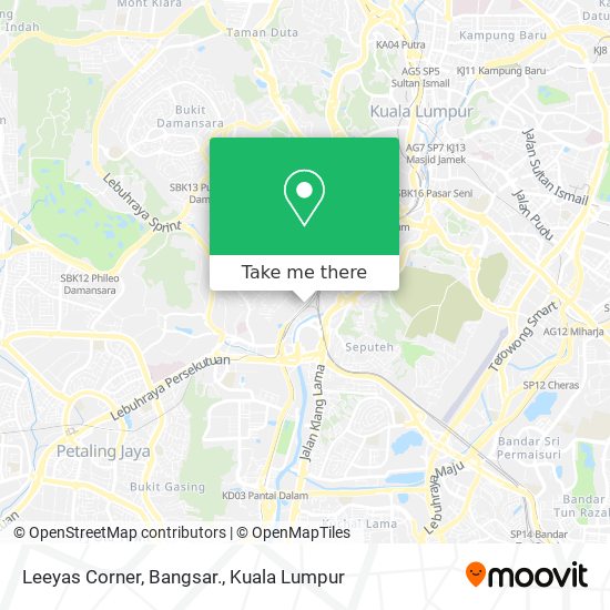 Peta Leeyas Corner, Bangsar.