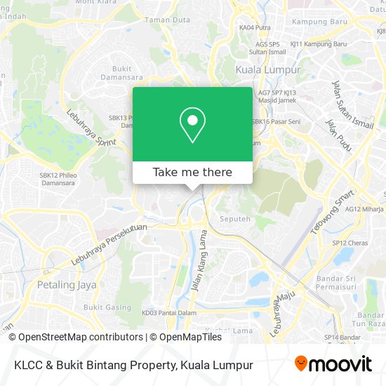 KLCC & Bukit Bintang Property map