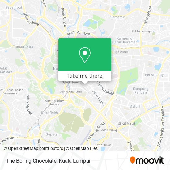 The Boring Chocolate map