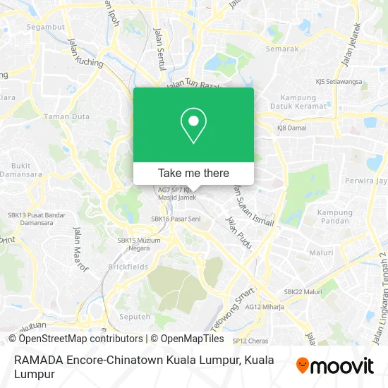 RAMADA Encore-Chinatown Kuala Lumpur map