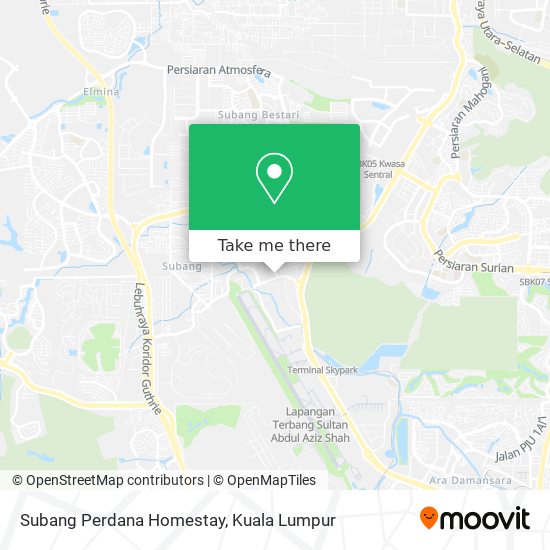 Subang Perdana Homestay map