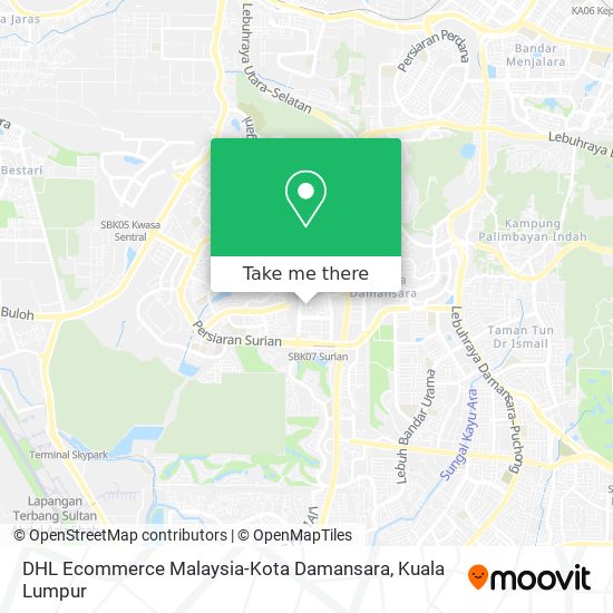 Peta DHL Ecommerce Malaysia-Kota Damansara