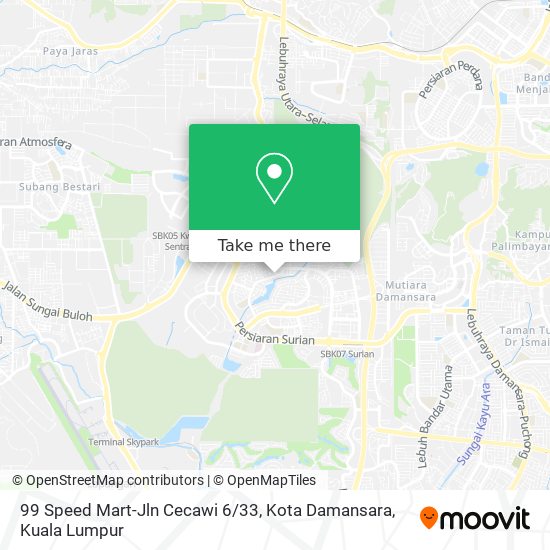 Peta 99 Speed Mart-Jln Cecawi 6 / 33, Kota Damansara