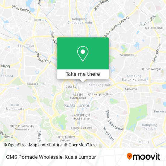 GMS Pomade Wholesale map