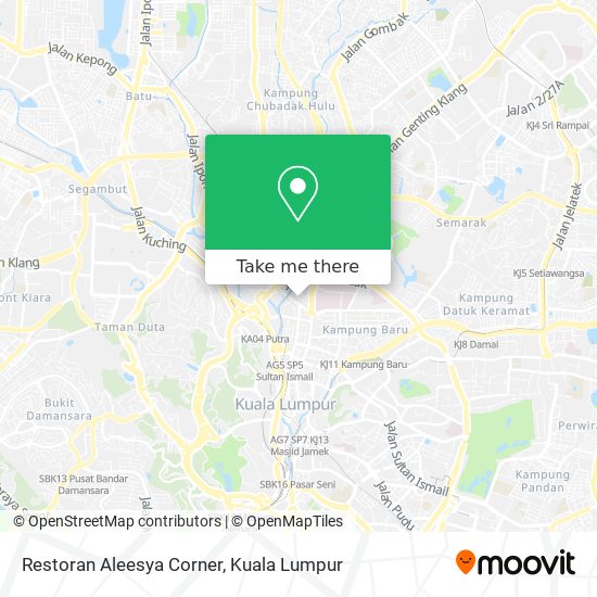 Peta Restoran Aleesya Corner